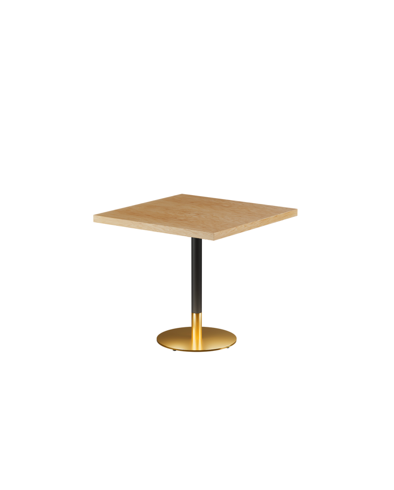 Stolik Omega R blat drewniano-fornirowany