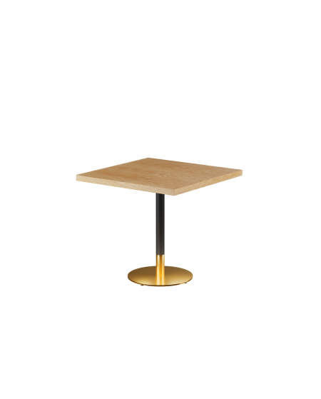 Stolik Omega R blat drewniano-fornirowany