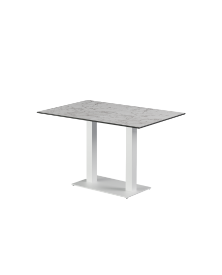 Stolik Alfa Duo biały blat HPL