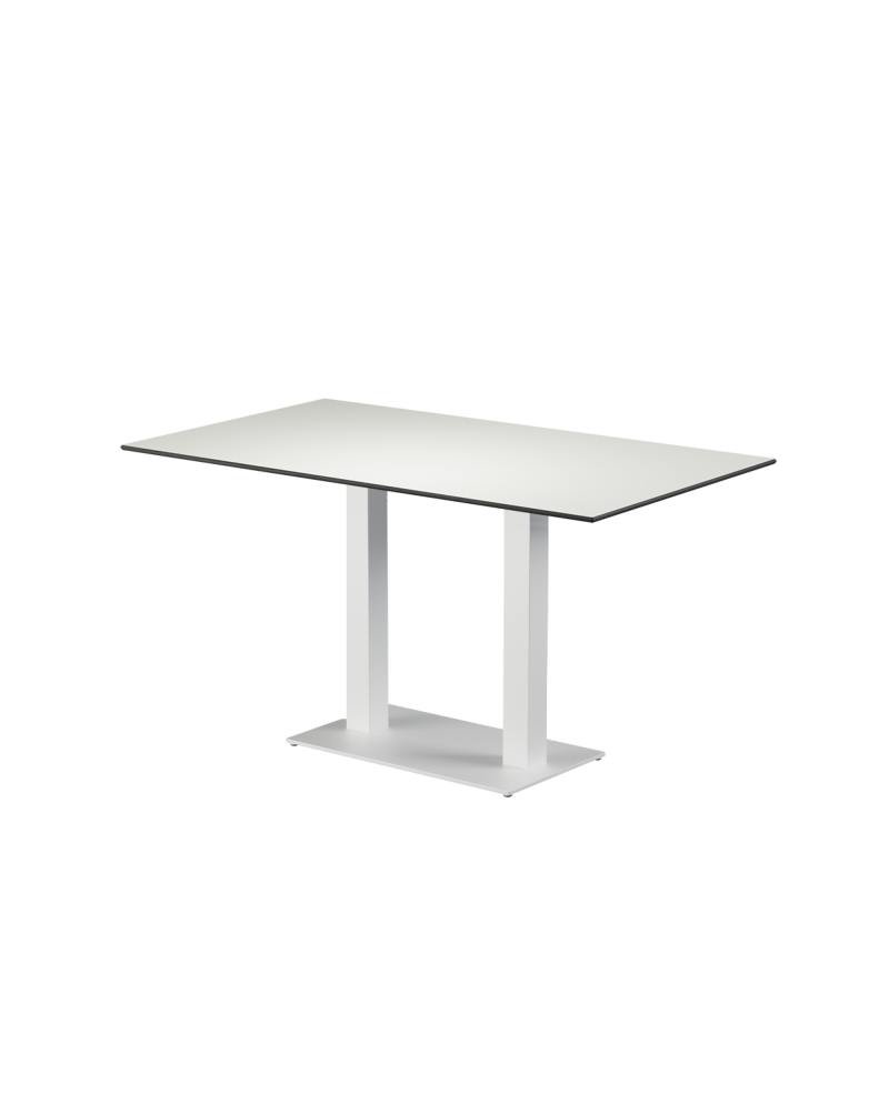 Stolik Alfa Duo biały blat HPL