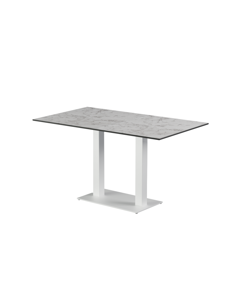 Stolik Alfa Duo biały blat HPL