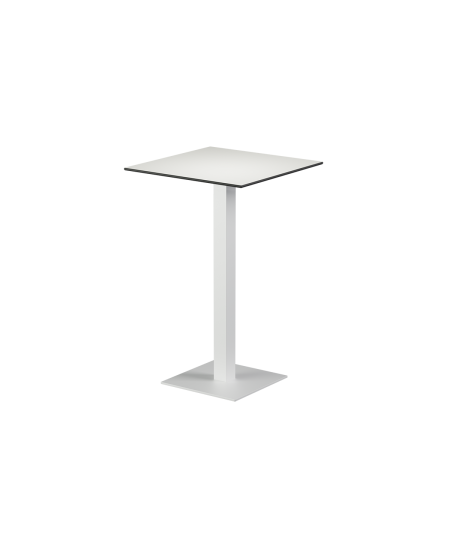 Stolik Alfa Bar biały blat HPL