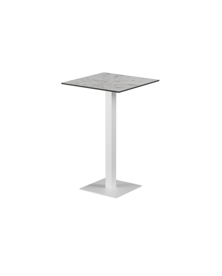 Stolik Alfa Bar biały blat HPL