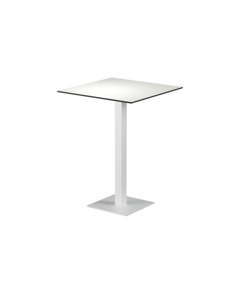 Stolik Alfa Bar biały blat HPL