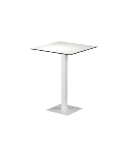 Stolik Alfa Bar biały blat HPL