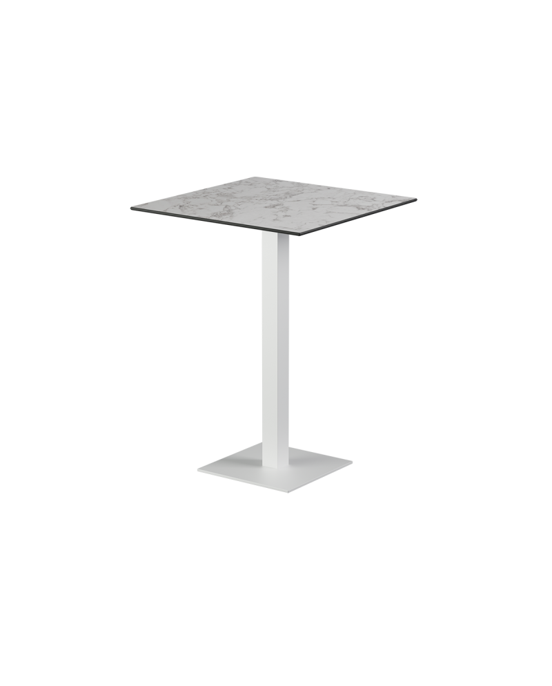 Stolik Alfa Bar biały blat HPL