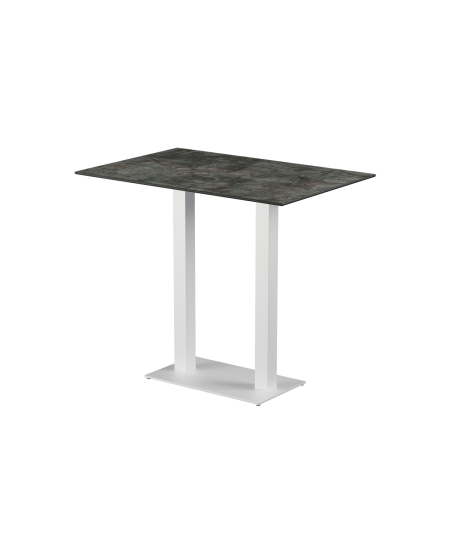 Stolik Alfa Bar Duo biały blat HPL