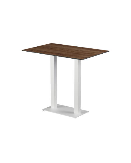 Stolik Alfa Bar Duo biały blat HPL