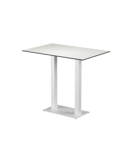 Stolik Alfa Bar Duo biały blat HPL