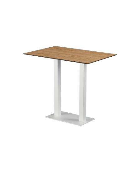 Stolik Alfa Bar Duo biały blat HPL