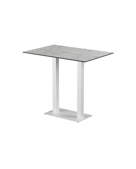 Stolik Alfa Bar Duo biały blat HPL