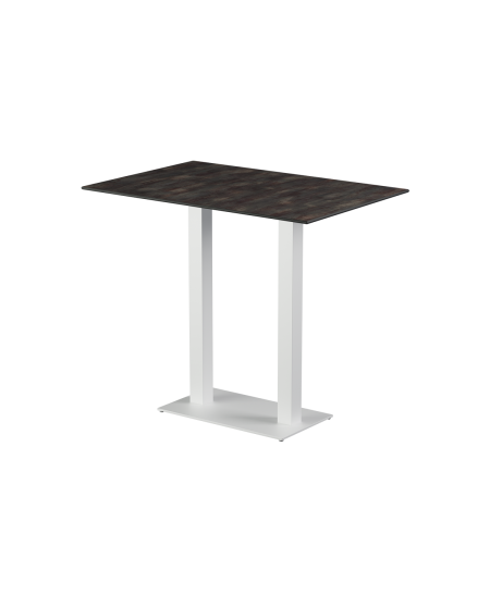 Stolik Alfa Bar Duo biały blat HPL