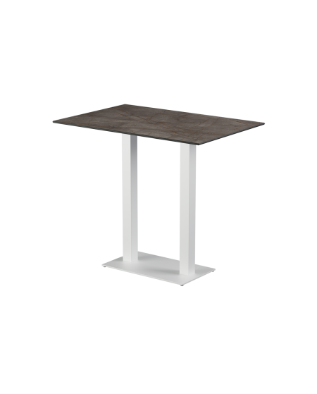 Stolik Alfa Bar Duo biały blat HPL