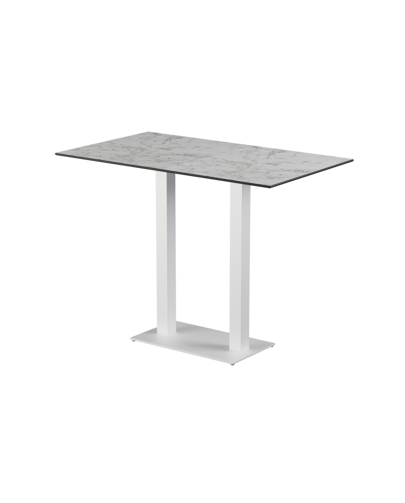 Stolik Alfa Bar Duo biały blat HPL