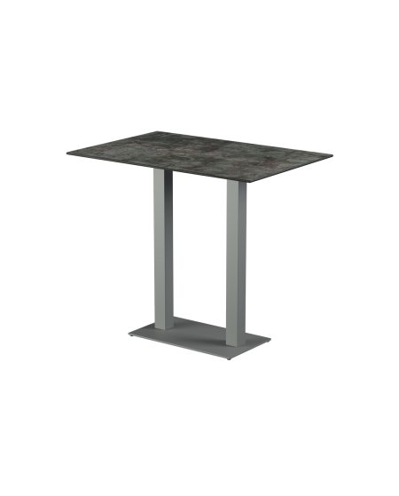 Stolik Alfa Bar Duo szary blat HPL