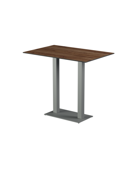 Stolik Alfa Bar Duo szary blat HPL