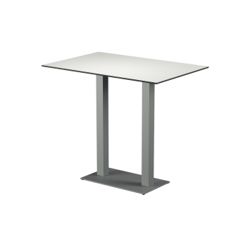 Stolik Alfa Bar Duo szary blat HPL