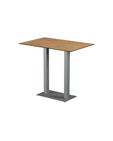 Stolik Alfa Bar Duo szary blat HPL