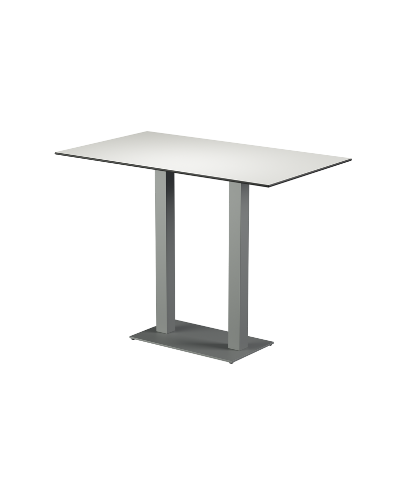 Stolik Alfa Bar Duo szary blat HPL
