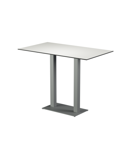 Stolik Alfa Bar Duo szary blat HPL
