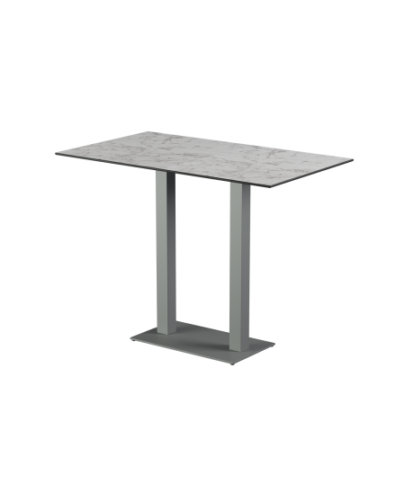 Stolik Alfa Bar Duo szary blat HPL