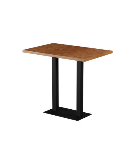 Stolik Alfa Bar Duo blat drewniano-fornirowany