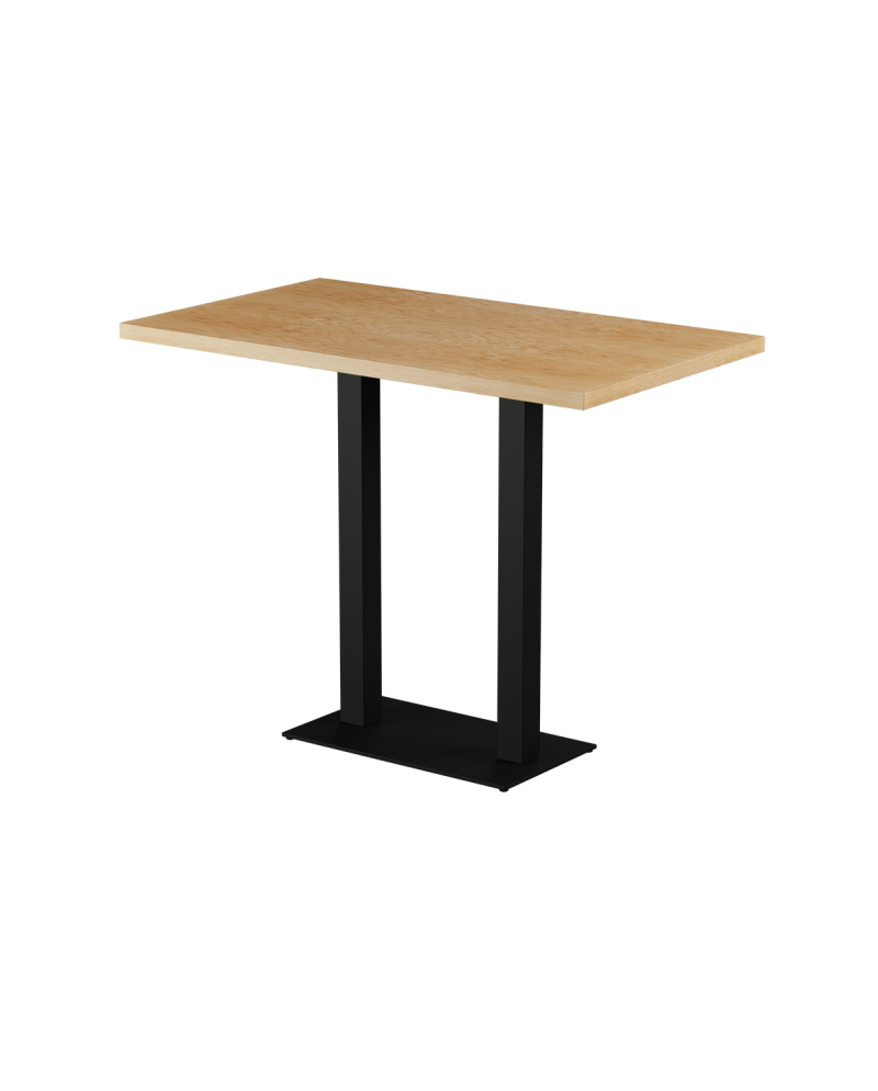 Stolik Alfa Bar Duo blat drewniano-fornirowany
