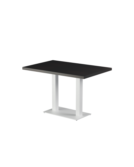 Stolik Alfa Duo biały blat drewniano-fornirowany