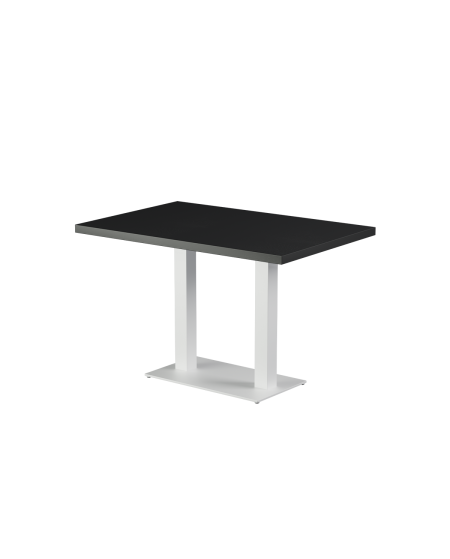 Stolik Alfa Duo biały blat drewniano-fornirowany