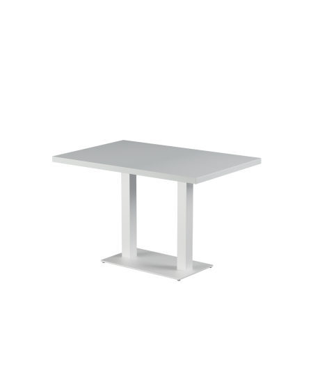 Stolik Alfa Duo biały blat drewniano-fornirowany