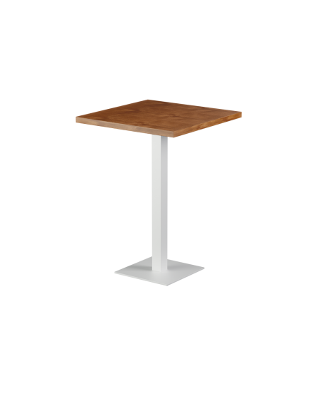 Stolik Alfa Bar biały blat drewniano-fornirowany