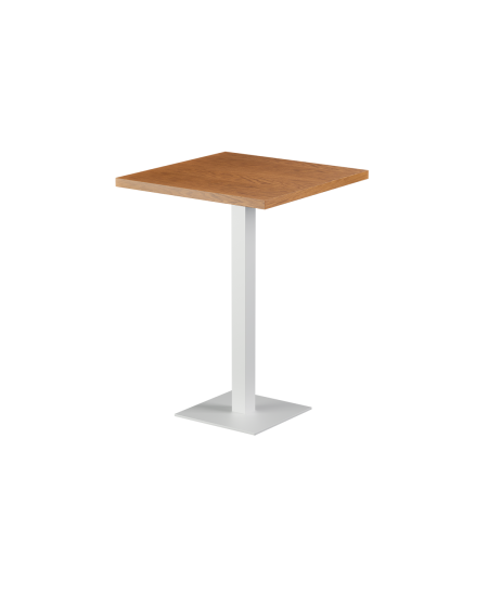 Stolik Alfa Bar biały blat drewniano-fornirowany
