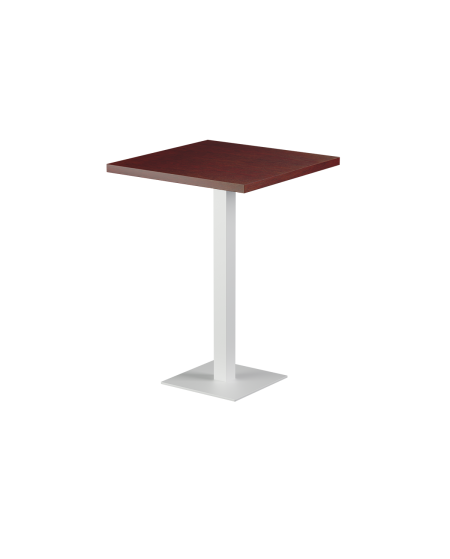 Stolik Alfa Bar biały blat drewniano-fornirowany