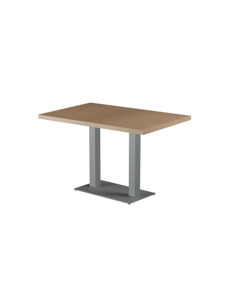 Stolik Alfa Duo szary blat drewniano-fornirowany