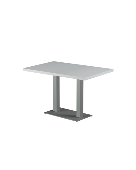 Stolik Alfa Duo szary blat drewniano-fornirowany