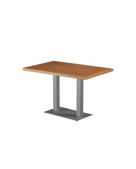 Stolik Alfa Duo szary blat drewniano-fornirowany