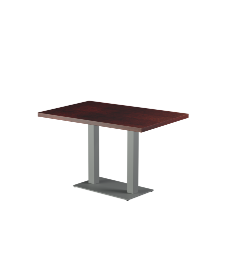 Stolik Alfa Duo szary blat drewniano-fornirowany