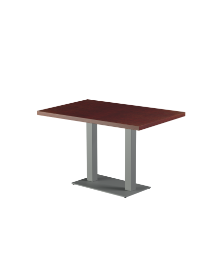 Stolik Alfa Duo szary blat drewniano-fornirowany