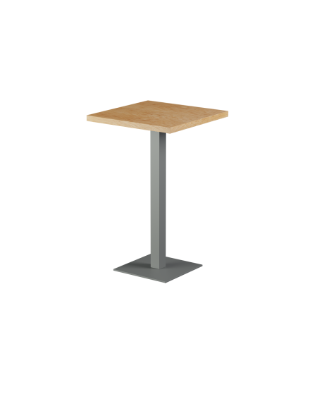 Stolik Alfa Bar szary blat drewniano-fornirowany