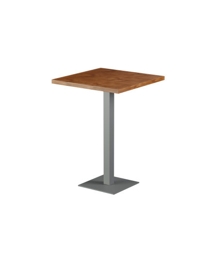 Stolik Alfa Bar szary blat drewniano-fornirowany