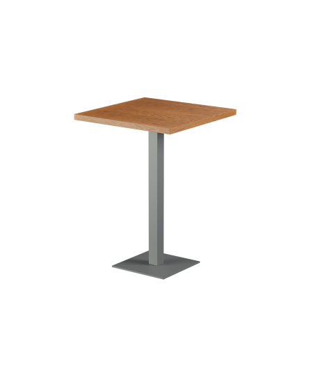Stolik Alfa Bar szary blat drewniano-fornirowany