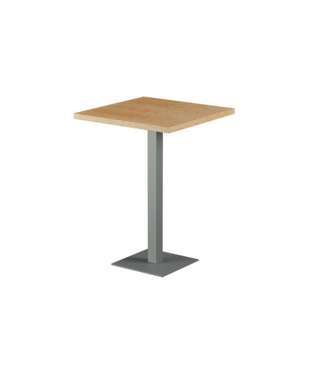 Stolik Alfa Bar szary blat drewniano-fornirowany