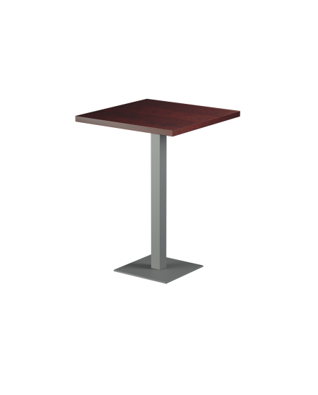 Stolik Alfa Bar szary blat drewniano-fornirowany