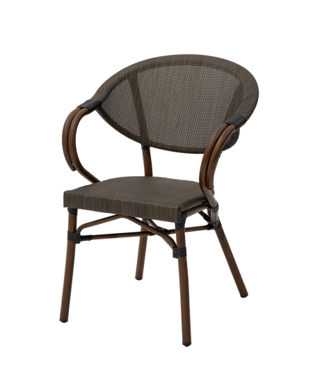Krzesło Camillo brązowe