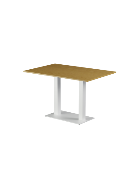 Stolik Alfa Duo biały blat laminowany