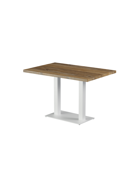 Stolik Alfa Duo biały blat laminowany