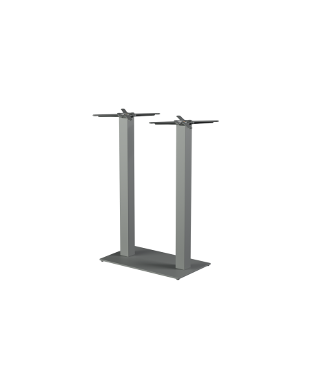 Stolik Alfa Bar Duo szary blat laminowany