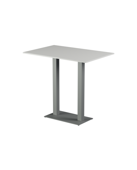 Stolik Alfa Bar Duo szary blat laminowany