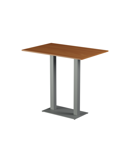 Stolik Alfa Bar Duo szary blat laminowany