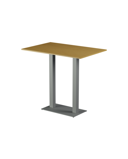 Stolik Alfa Bar Duo szary blat laminowany